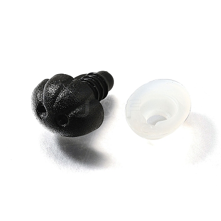 50Pcs Plastic Craft Safety Screw Dog Noses DOLL-GF0001-05-1