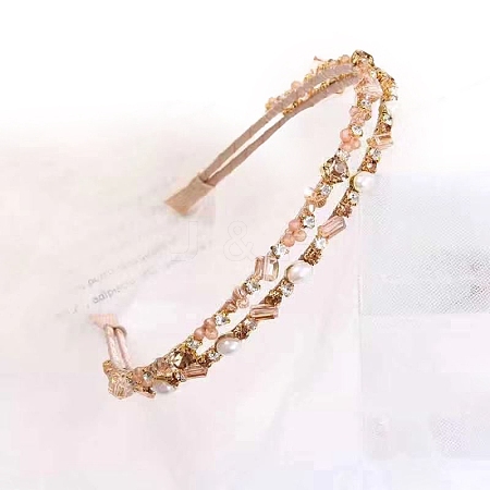 Shiny Elegant Glass Hair Bands PW-WG75179-02-1