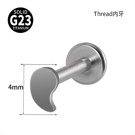 G23 Titanium 17 Gauge Threadless Labrets WGEEA58-20-1