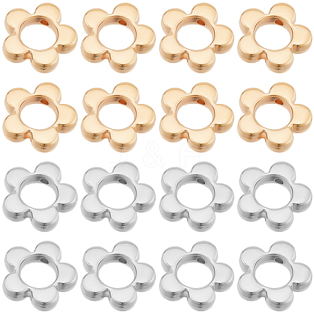 200Pcs 2 Colors CCB Plastic Bead Frame CCB-SC0001-24-1