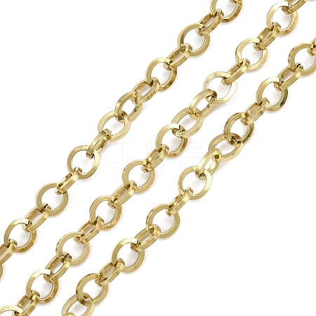 304 Stainless Steel Oval Link Chains CHS-G044-02G-1