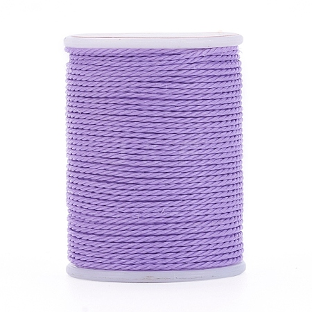 Round Waxed Polyester Cord YC-G006-01-1.0mm-11-1