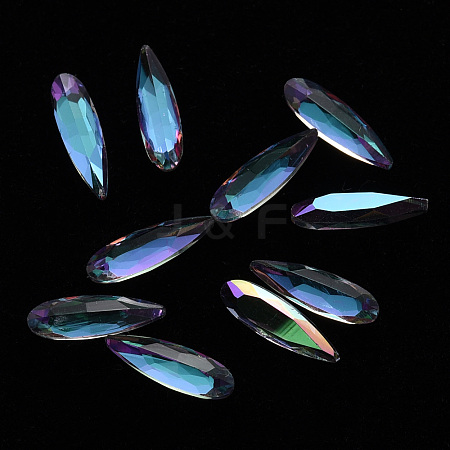 Teardrop Transparent Glass Cabochons MRMJ-T009-108B-1