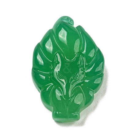 Dyed Natural Agate Carved Pendants G-A098-01B-1