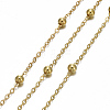Brass Flat Oval Cable Chains CHC018Y-G-2