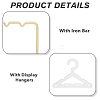 SUPERFINDINGS 1 Set Golden Tone Iron Bar Dangle Earring Wooden Display Stands EDIS-FH0001-03-4