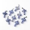 Natural Blue Spot Jasper Pendants G-J354-05-1