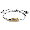 Evil Eye Cotton Cord Bracelets PW-WG911A8-01-1