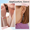 400Pcs 10 Colors Baking Paint Zinc Alloy Open Jump Rings FIND-SC0005-47-5