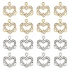 20Pcs 2 Colors Alloy Rhinestone Pendants FIND-YW0011-37-1