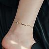 Titanium Steel Charm Anklets for Women WG18C2B-21-1