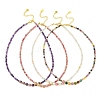Natural Gemstone Faceted Graduated Beaded Necklaces NJEW-JN06618-2