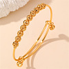 Adjustable Brass Charm Bangles WGD0058-05-1