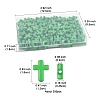200Pcs Opaque Acrylic Beads SACR-FS0001-39J-4