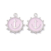 Eco-Friendly Stainless Steel Enamel Pendants STAS-C031-02P-02-1