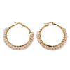 Beaded Hoop Earrings EJEW-JE03830-03-4