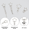 20Pcs 4 Styles Zinc Alloy Swivel Clasps FIND-SP0004-21-4