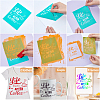 Gorgecraft 2Pcs Word This is Us Pattern Self-Adhesive Silk Screen Printing Stencil DIY-GF0004-07-5