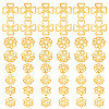 48Pcs 4 Styles 925 Sterling Silver Bead Caps STER-PH0003-97-1