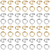 100Pcs 2 Colors Brass Twister Clasps KK-BBC0025-23B-1
