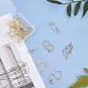 Alloy Open Back Bezel Pendants PALLOY-SC0002-65G-4
