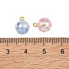 Electroplate Glass Pendants PALLOY-JF05532-02-3