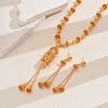 Alloy Geometric Vintage Fringe Necklace & Earrings Set for Women Banquet Engagement UF6584-2