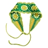 Sunflower Crochet Wool Elastic Headbands OHAR-PW0005-05D-1