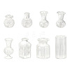 GOMAKERER 8Pcs 8 Styles Glass Vase AJEW-GO0001-74-1