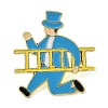 Gentleman Holding Ladder Enamel Pins JEWB-S034-02G-D-1