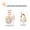   Alloy Clear Cubic Zirconia Charms ZIRC-PH0001-07-2