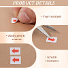 Gorgecraft Waterproof PVC Arrow Self-Adhesive Stickers DIY-GF0006-43-3