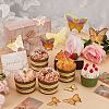 12 Sets 3 Colors Butterfly Cake Topper Sets DIY-SC0024-76-4