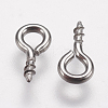 Tarnish Resistant 304 Stainless Steel Screw Eye Pin Peg Bails LS-STAS-I097-077D-1