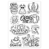 Custom PVC Plastic Clear Stamps DIY-WH0448-0010-8