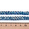 Electroplate Transparent Glass Beads Strands EGLA-N022-04A-D07-4