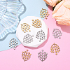 5Pcs 304 Stainless Steel Pendants STAS-YW0003-15P-5