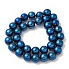 Electroplated Synthetic Magnetic Hematite Beads Strands G-I364-K01-3