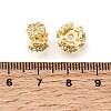 Brass Micro Pave Clear Cubic Zirconia Spacer Beads KK-Z156-09G-2