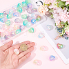 50Pcs Transparent Crackle Acrylic Beads TACR-PA0001-09-3