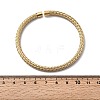 Braided 304 Stainless Steel Cuff Bangles for Women BJEW-A067-04G-5