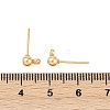 304 Stainless Steel Ball Post Stud Earring Findings STAS-Z035-01G-H-3