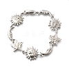 Brass Link Bracelets for Women BJEW-C118-01P-5