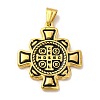 Ion Plating(IP) 304 Stainless Steel Religion Big Pendants STAS-E184-24G-2