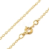 Brass Cable Chain Necklaces X-SW028-G-2