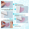24Pcs 6 Colors Rhinestone Thread Iron on/Sew On Patches PATC-DR0001-03-4