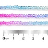 Transparent Painted Glass Beads Strands DGLA-A034-T1mm-A14-3