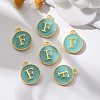 Golden Plated Alloy Enamel Charms X-ENAM-S118-05F-5