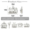 10Pcs 5 Styles Brass Micro Pave Clear Cubic Zirconia Pendants KK-CJ0004-26P-2