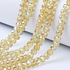 Electroplate Glass Beads Strands EGLA-A034-T6mm-B18-1